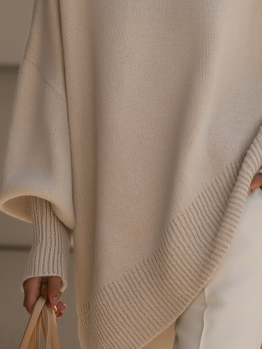 Women's Oversized Knit Sweater Relaxed Fit Long Sleeve Cosy Casual Everyday