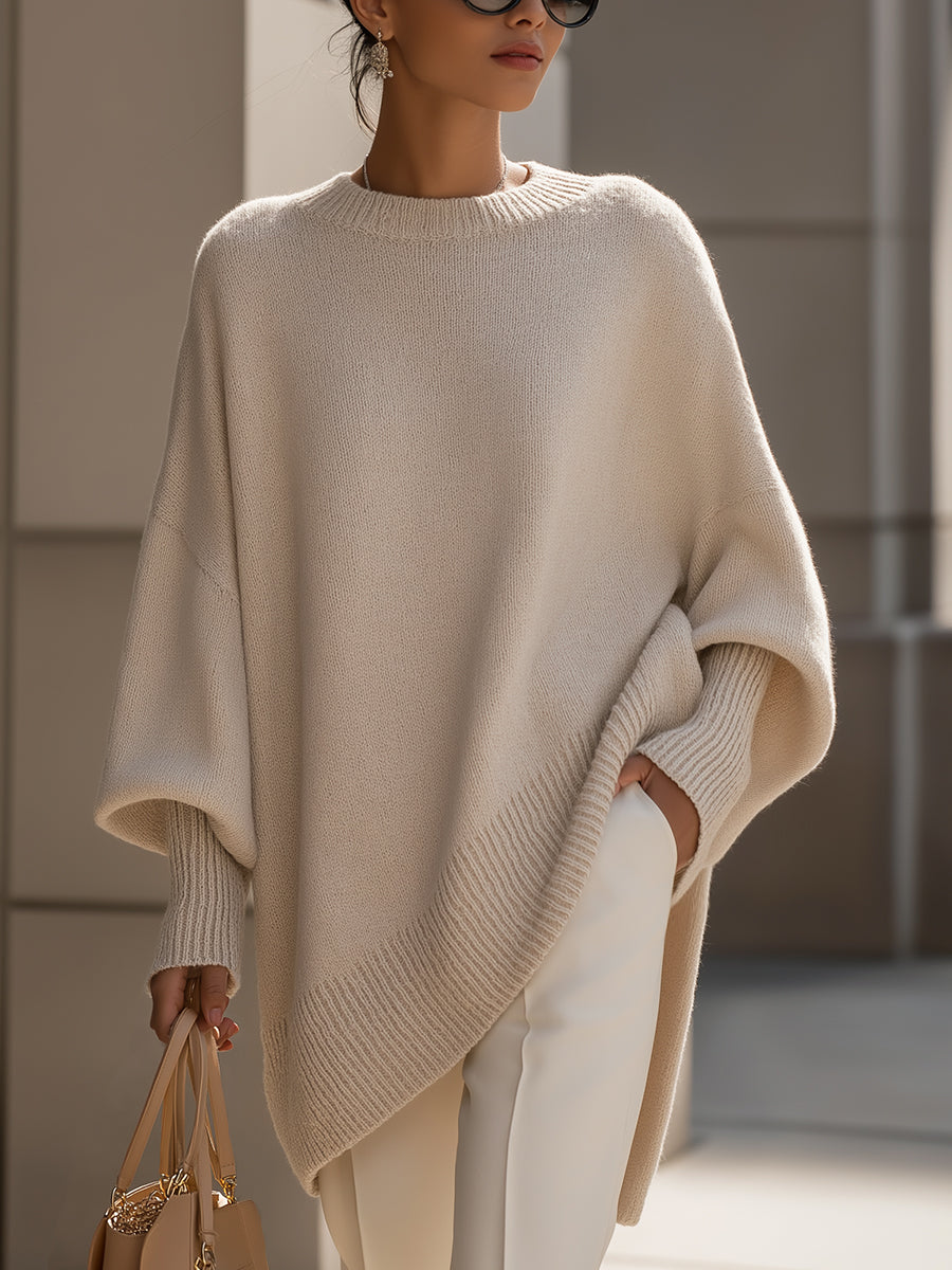 Women's Oversized Knit Sweater Relaxed Fit Long Sleeve Cosy Casual Everyday