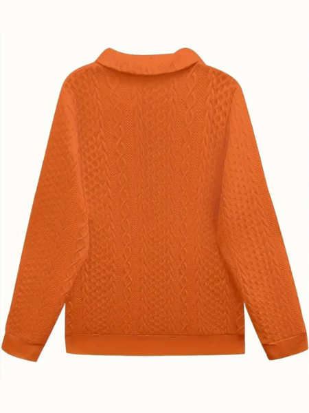 Women's Modern Zip-Up Sweater Relaxed Fit Long Sleeve Casual Layering