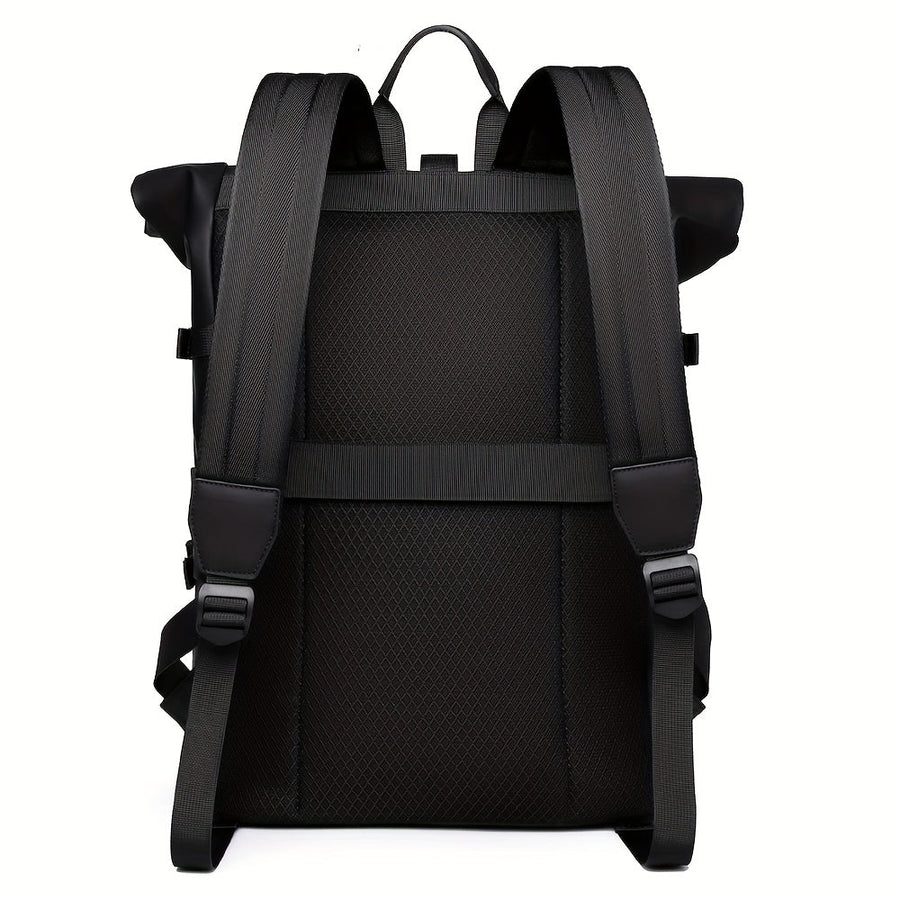 Men's Travel Laptop Backpack Water-Resistant USB Charging Port Practical Commuting