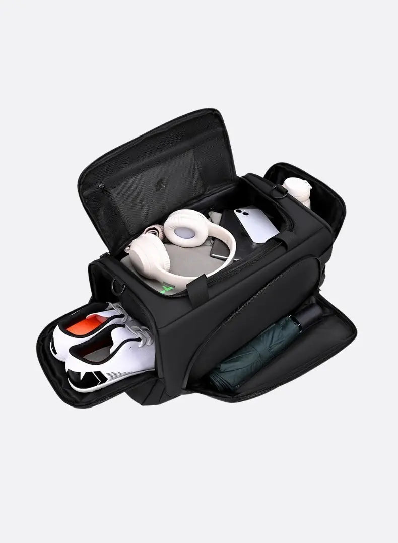 Men's Sports Duffel Bag Wet & Dry Compartment Versatile Travel Gym Carry-On
