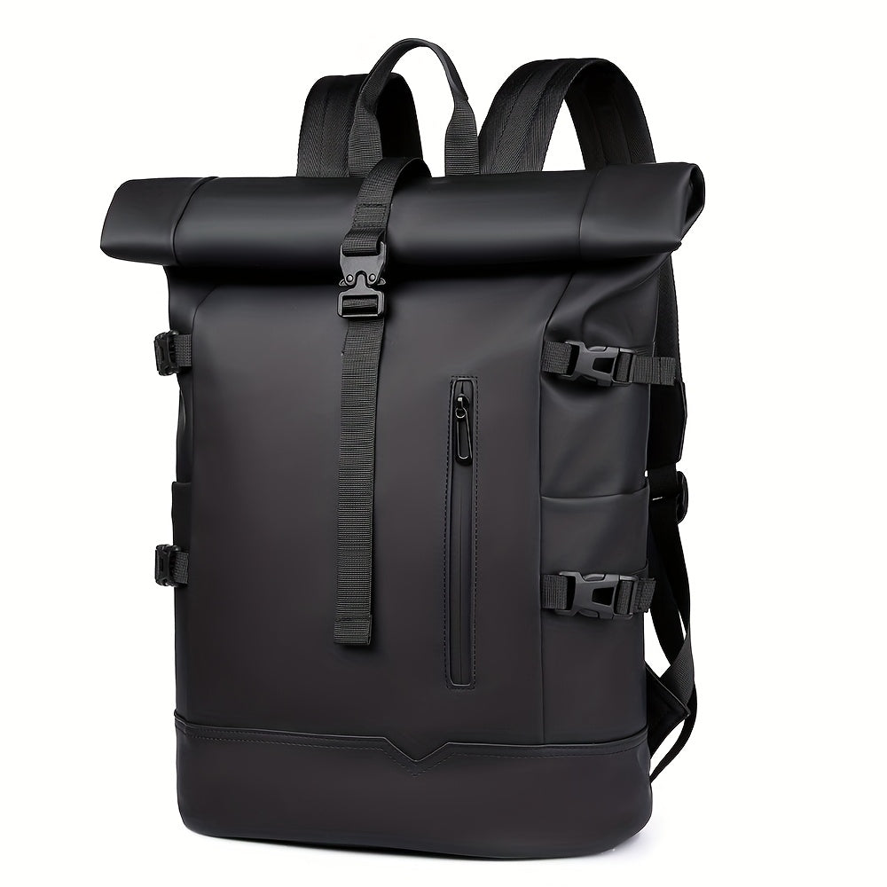 Men's Travel Laptop Backpack Water-Resistant USB Charging Port Practical Commuting