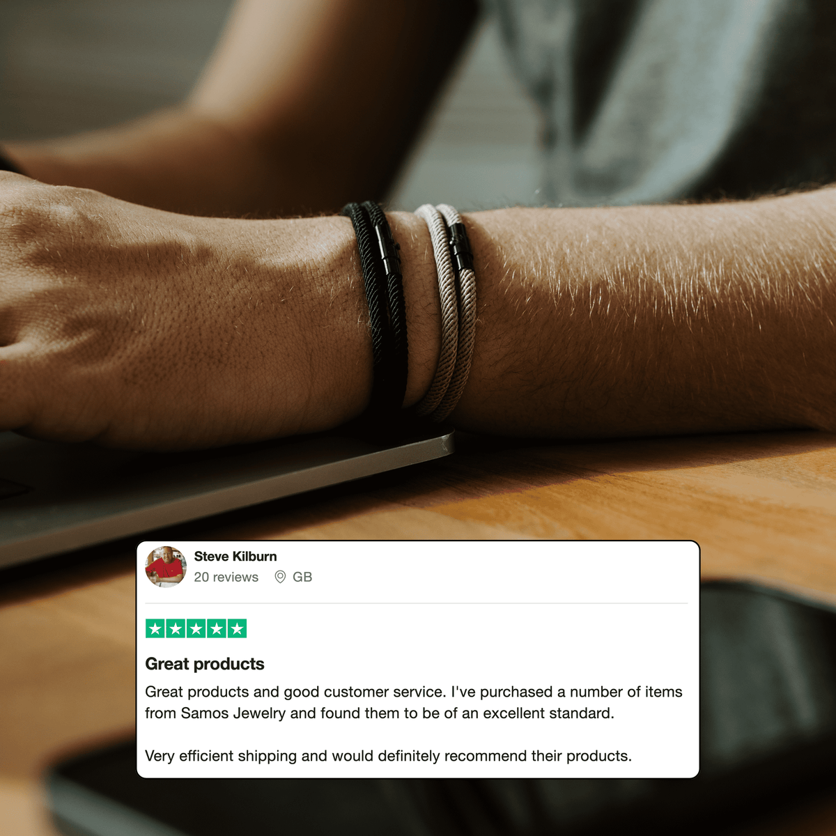 Men's Stylish Bracelet Accessory Adjustable Design Casual Everyday Wear