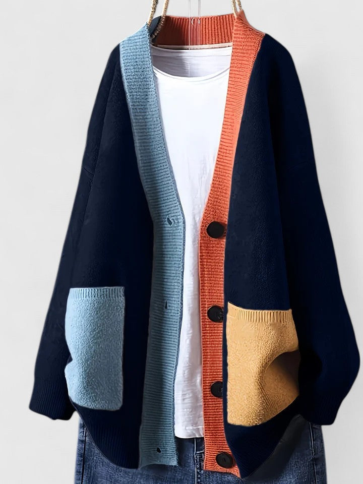 Women's Cosy Open Front Cardigan Long Sleeve Relaxed Fit Layering