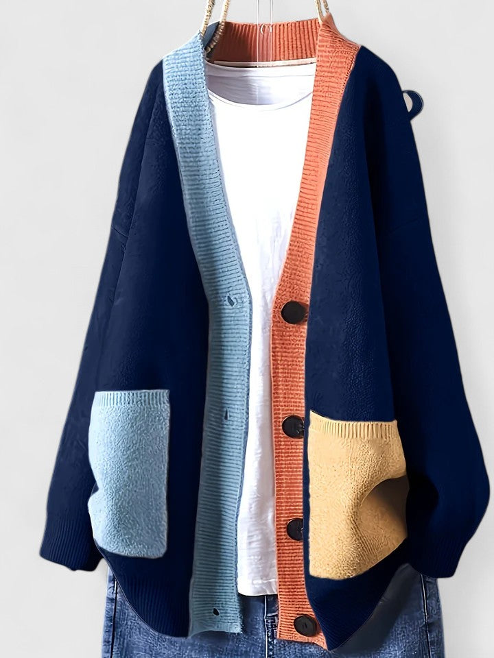 Women's Cosy Open Front Cardigan Long Sleeve Relaxed Fit Layering