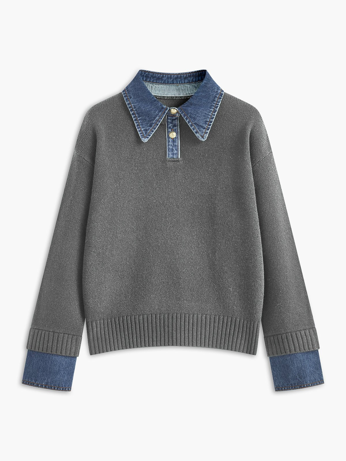 Men's Knit Polo Sweater Short-Sleeve Collared Casual Everyday Wear