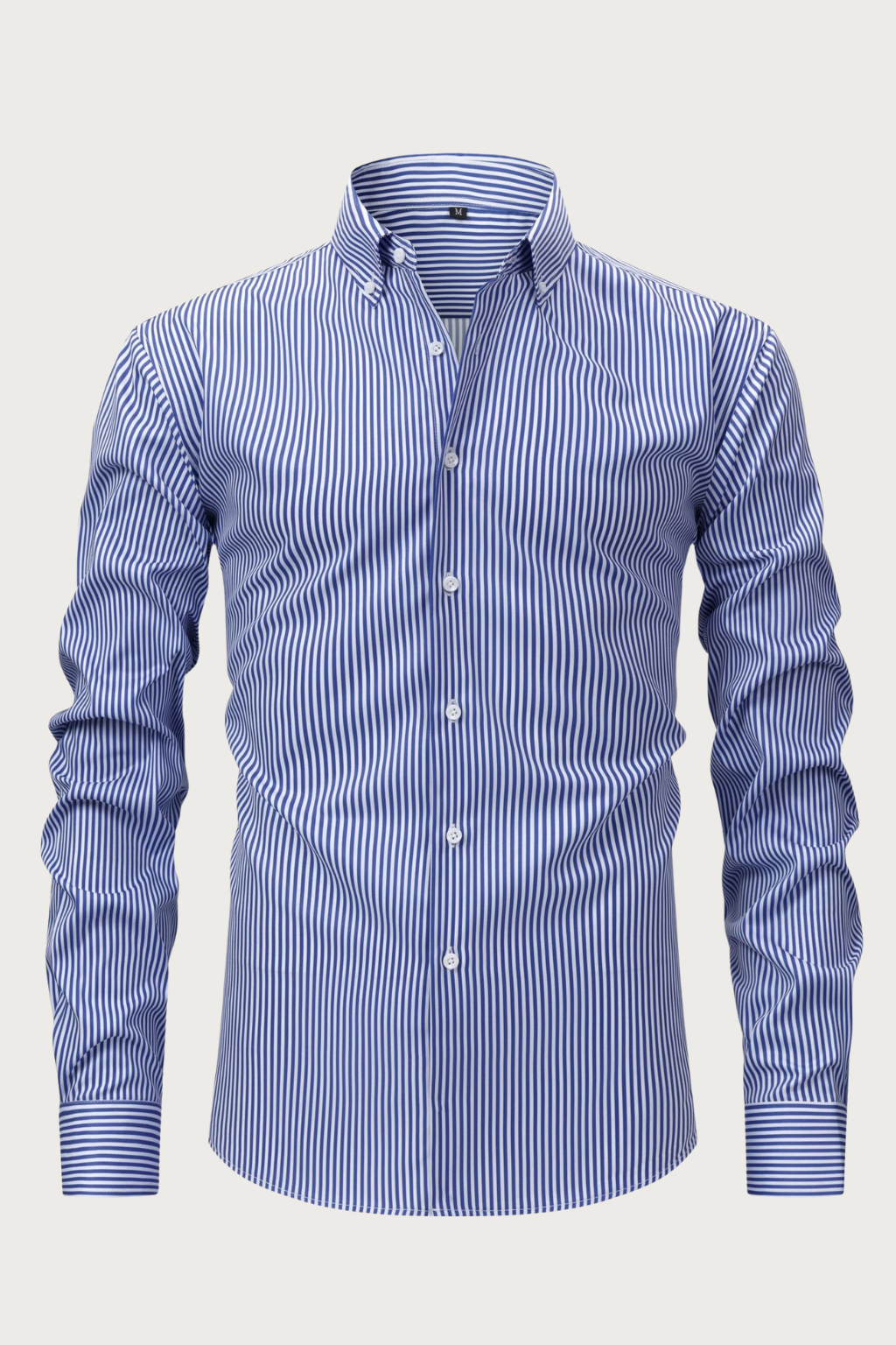 Men's Striped Long Sleeve Shirt Classic Fit Button-Down Casual Everyday Wear