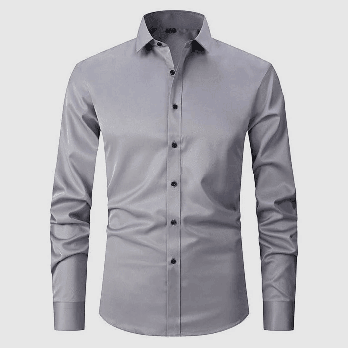 Men's Button-Up Shirt Classic Fit Long Sleeve Collared Casual Everyday