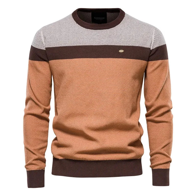 Men's Classic Knit Sweater Regular Fit Crew Neck Long Sleeve Casual Everyday
