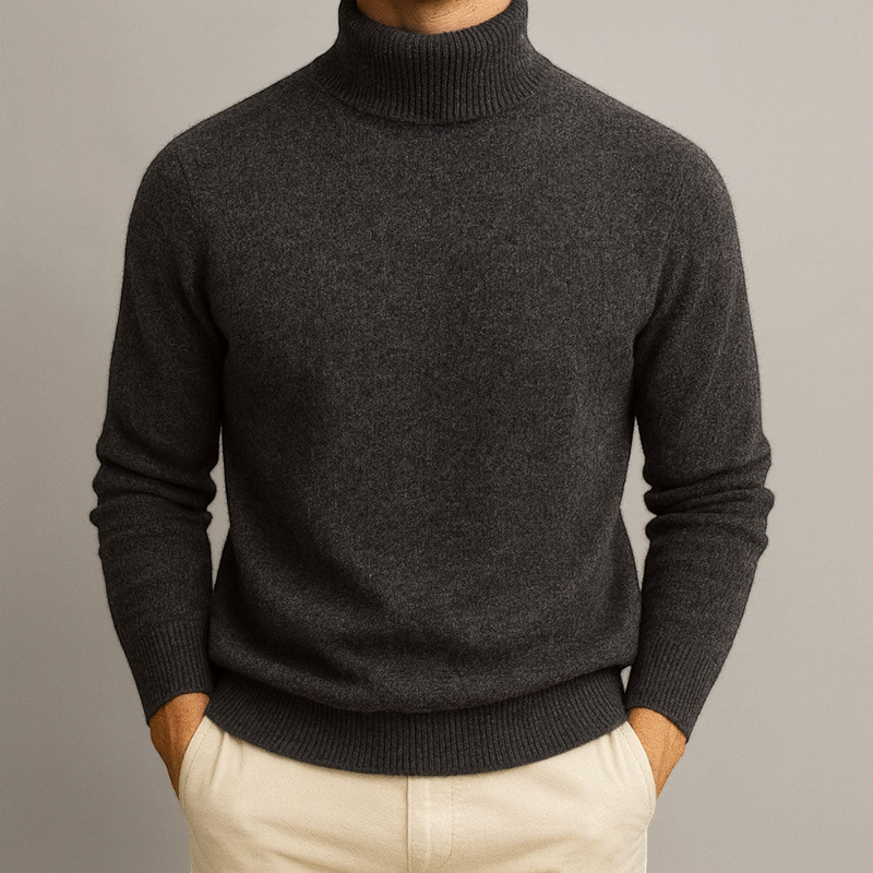 Men's Casual Knit Sweater Round Neck Long Sleeve Relaxed Fit Everyday Wear