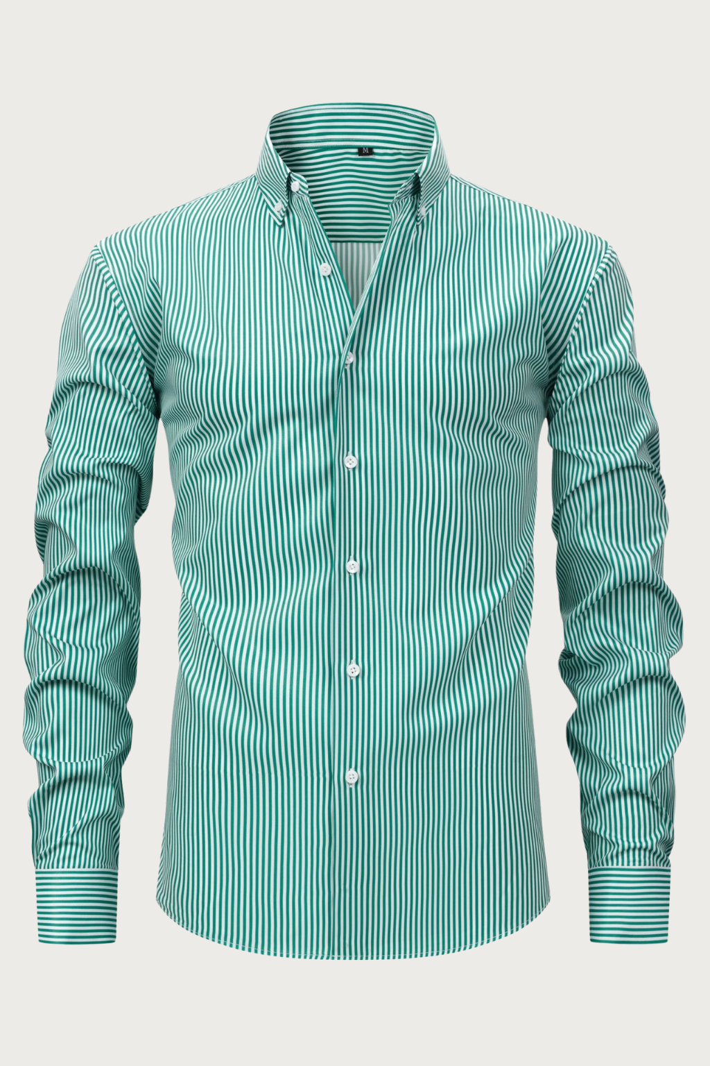 Men's Striped Long Sleeve Shirt Classic Fit Button-Down Casual Everyday Wear
