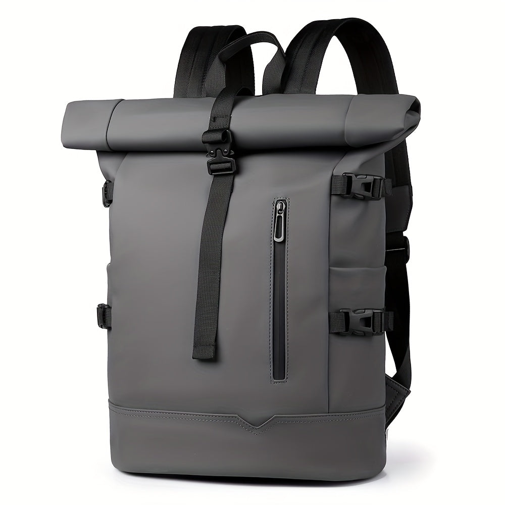 Men's Travel Laptop Backpack Water-Resistant USB Charging Port Practical Commuting
