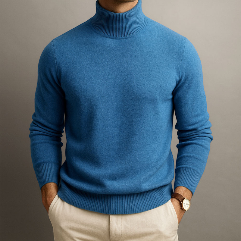 Men's Casual Knit Sweater Round Neck Long Sleeve Relaxed Fit Everyday Wear