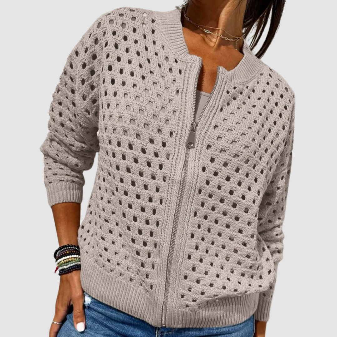Women's Knit Cardigan Open Front Long Sleeve Casual Layering Everyday