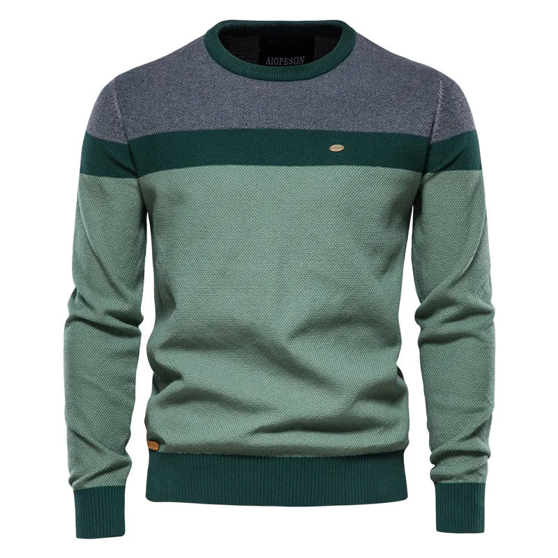 Men's Classic Knit Sweater Regular Fit Crew Neck Long Sleeve Casual Everyday