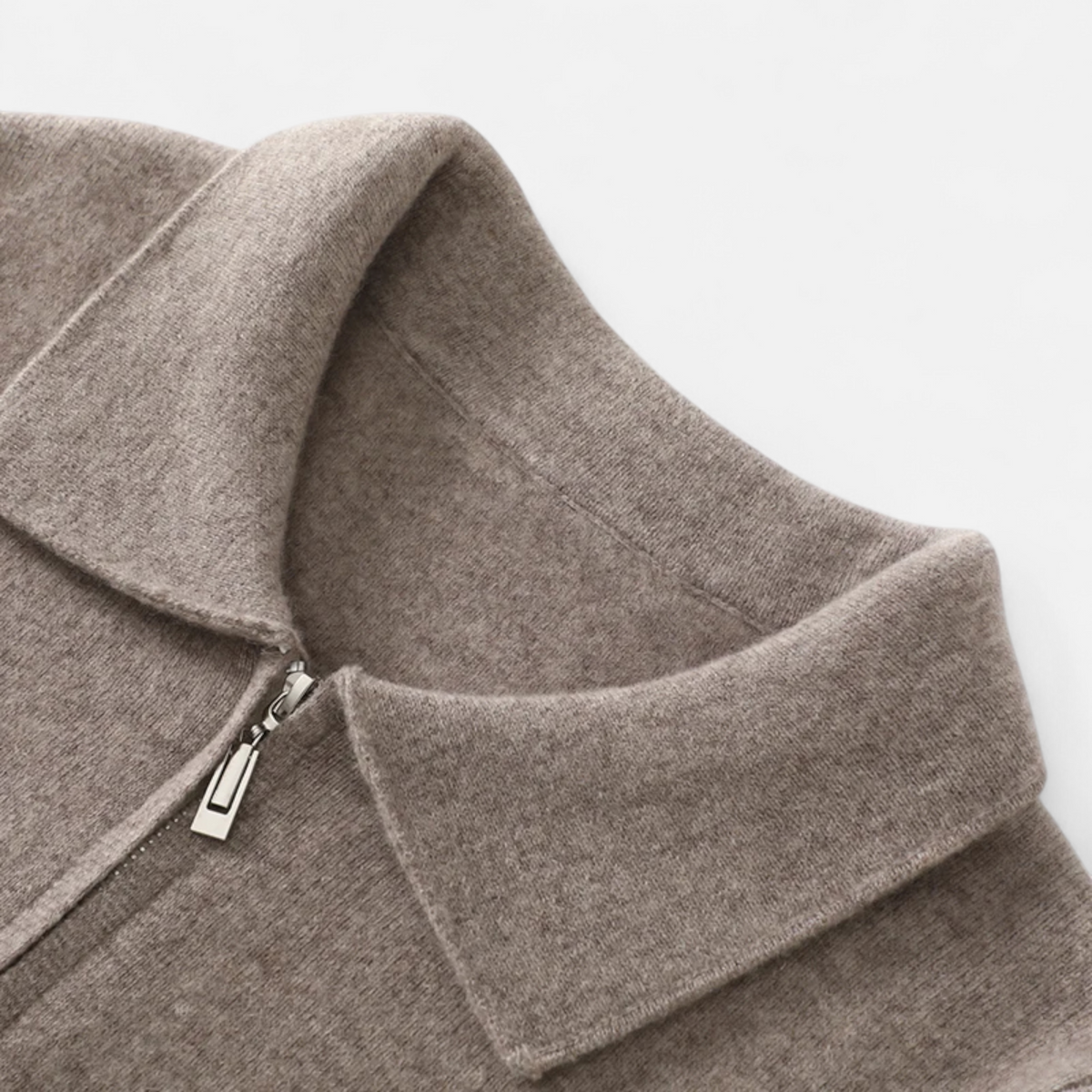 Men's Zip-Up Sweater Casual Fit Long Sleeve Classic Style Everyday Wear