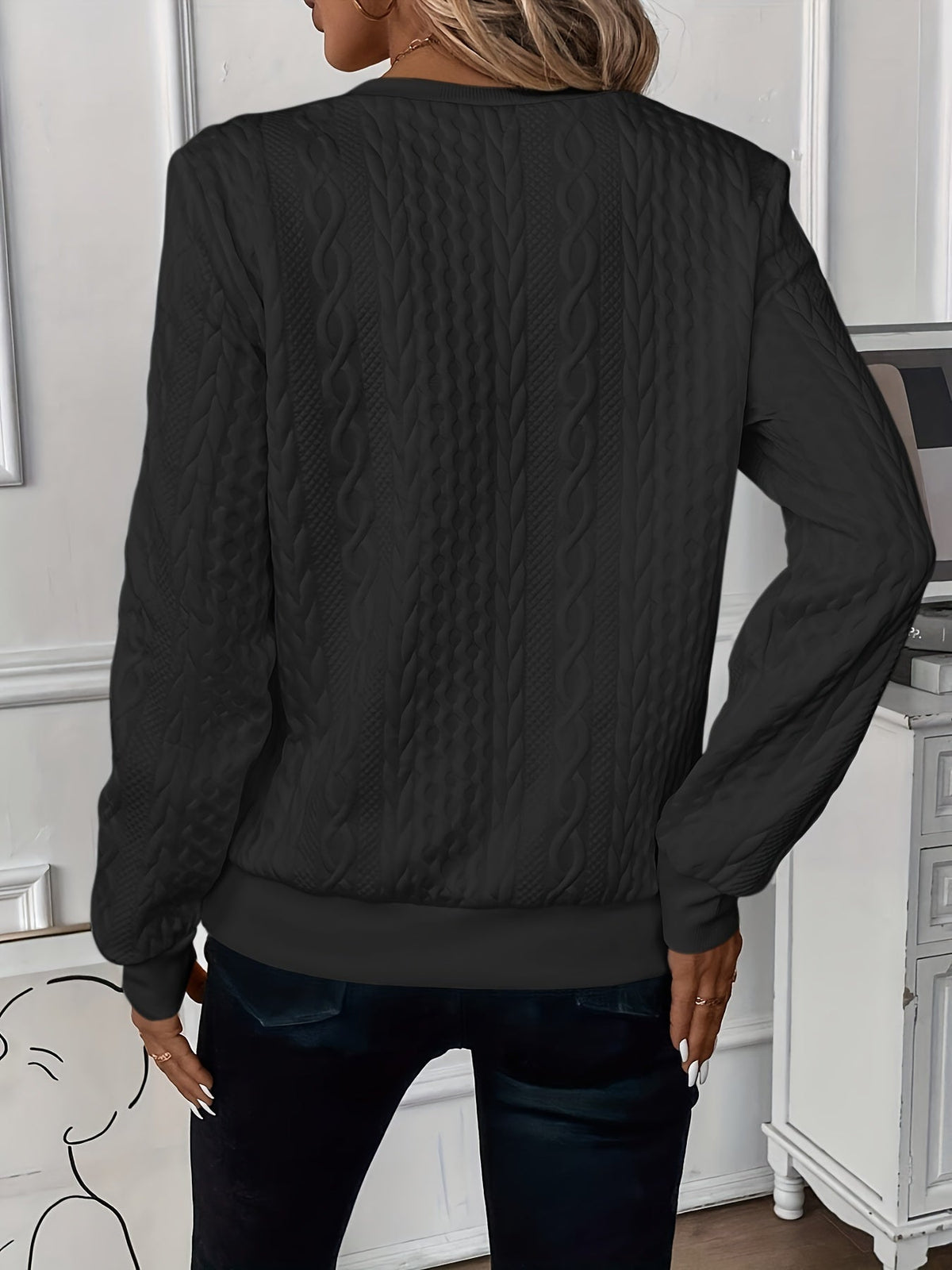 Women's Modern Zip-Up Sweater Relaxed Fit Long Sleeve Casual Layering
