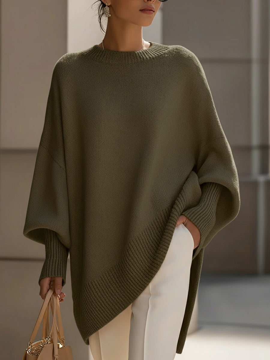 Women's Oversized Knit Sweater Relaxed Fit Long Sleeve Cosy Casual Everyday