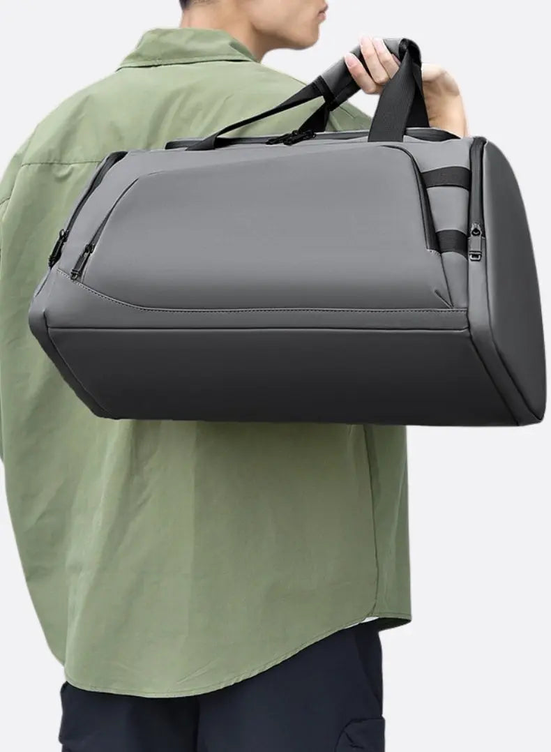 Men's Sports Duffel Bag Wet & Dry Compartment Versatile Travel Gym Carry-On