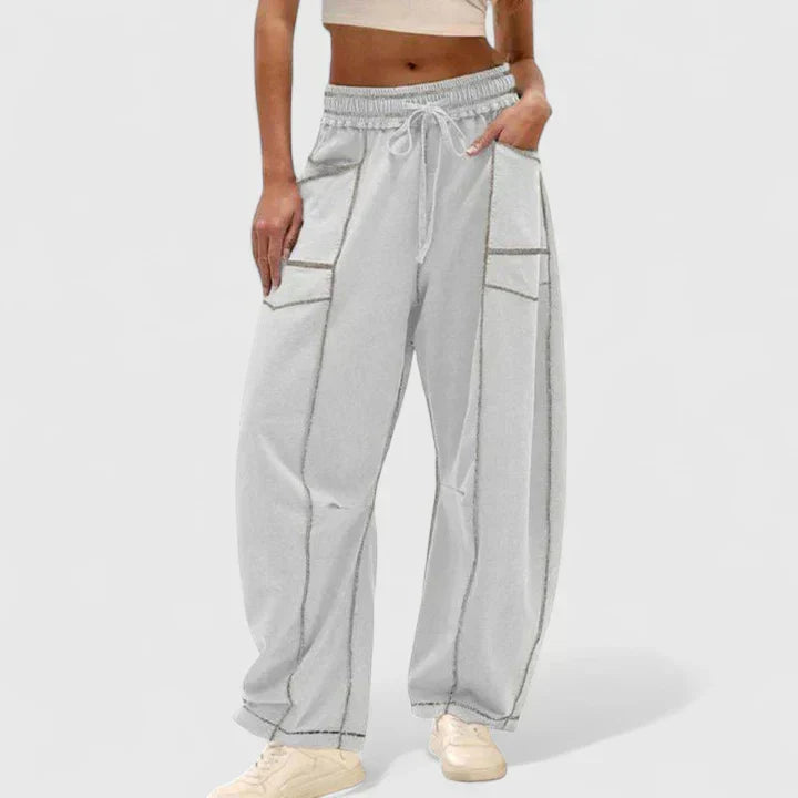 Women's Wide-Leg Trousers Relaxed Fit High-Waisted Casual Everyday Stylish