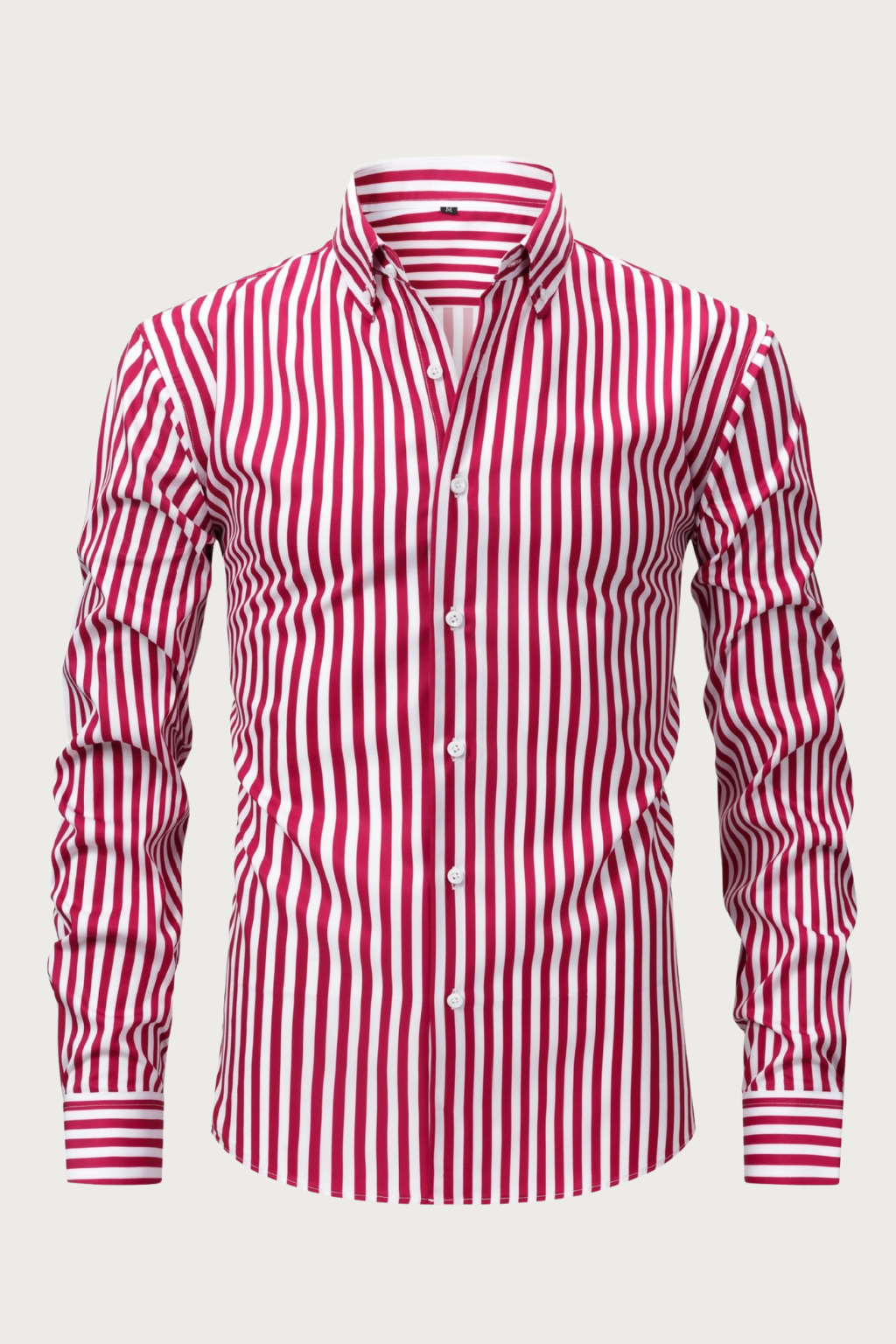 Men's Striped Long Sleeve Shirt Classic Fit Button-Down Casual Everyday Wear