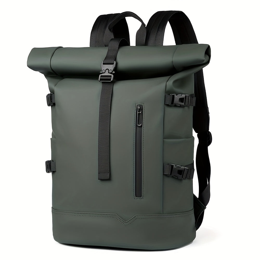 Men's Travel Laptop Backpack Water-Resistant USB Charging Port Practical Commuting
