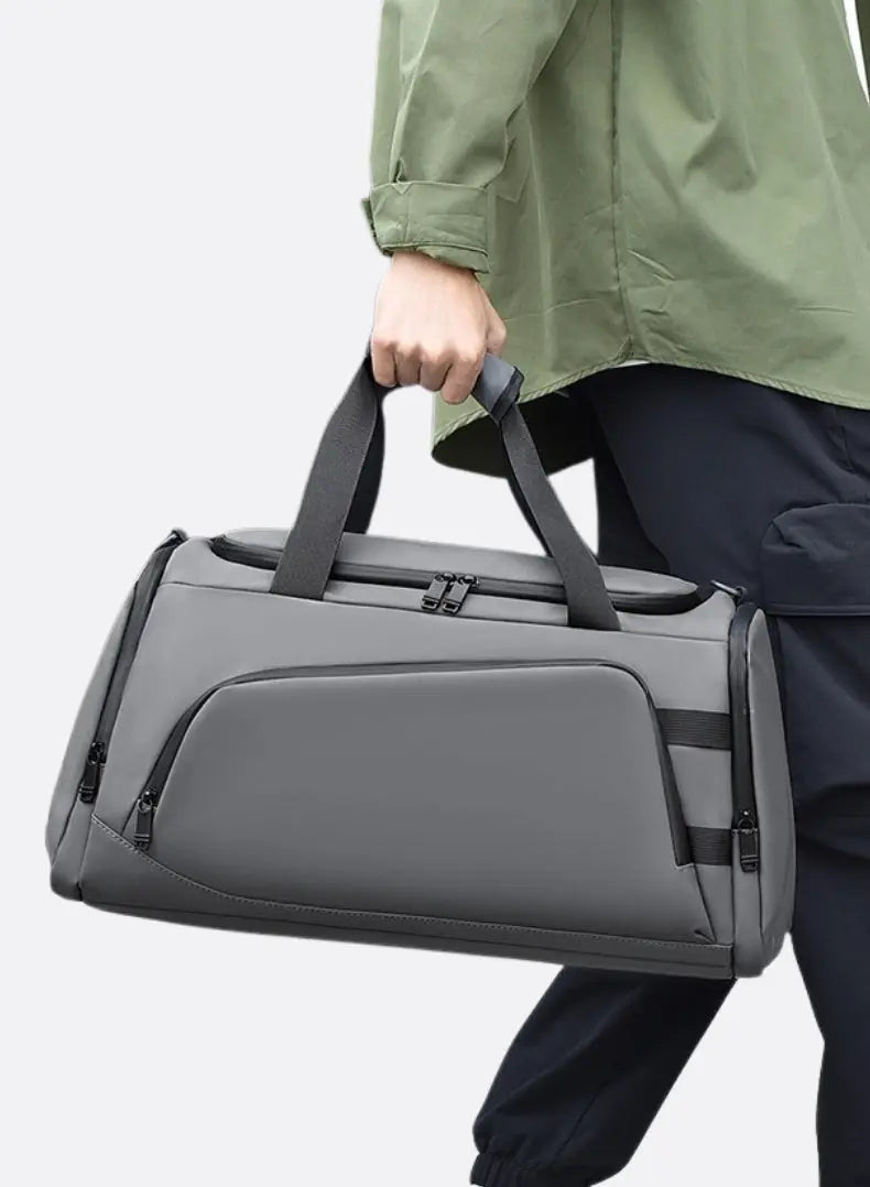 Men's Sports Duffel Bag Wet & Dry Compartment Versatile Travel Gym Carry-On