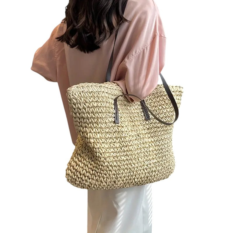Women's Spacious Beach Tote Bag Versatile Design Large Capacity Lightweight Everyday Use