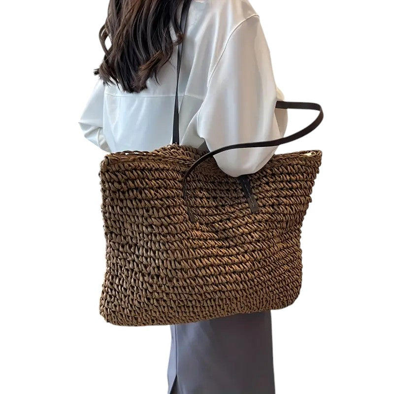 Women's Spacious Beach Tote Bag Versatile Design Large Capacity Lightweight Everyday Use