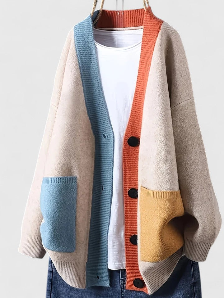 Women's Cosy Open Front Cardigan Long Sleeve Relaxed Fit Layering