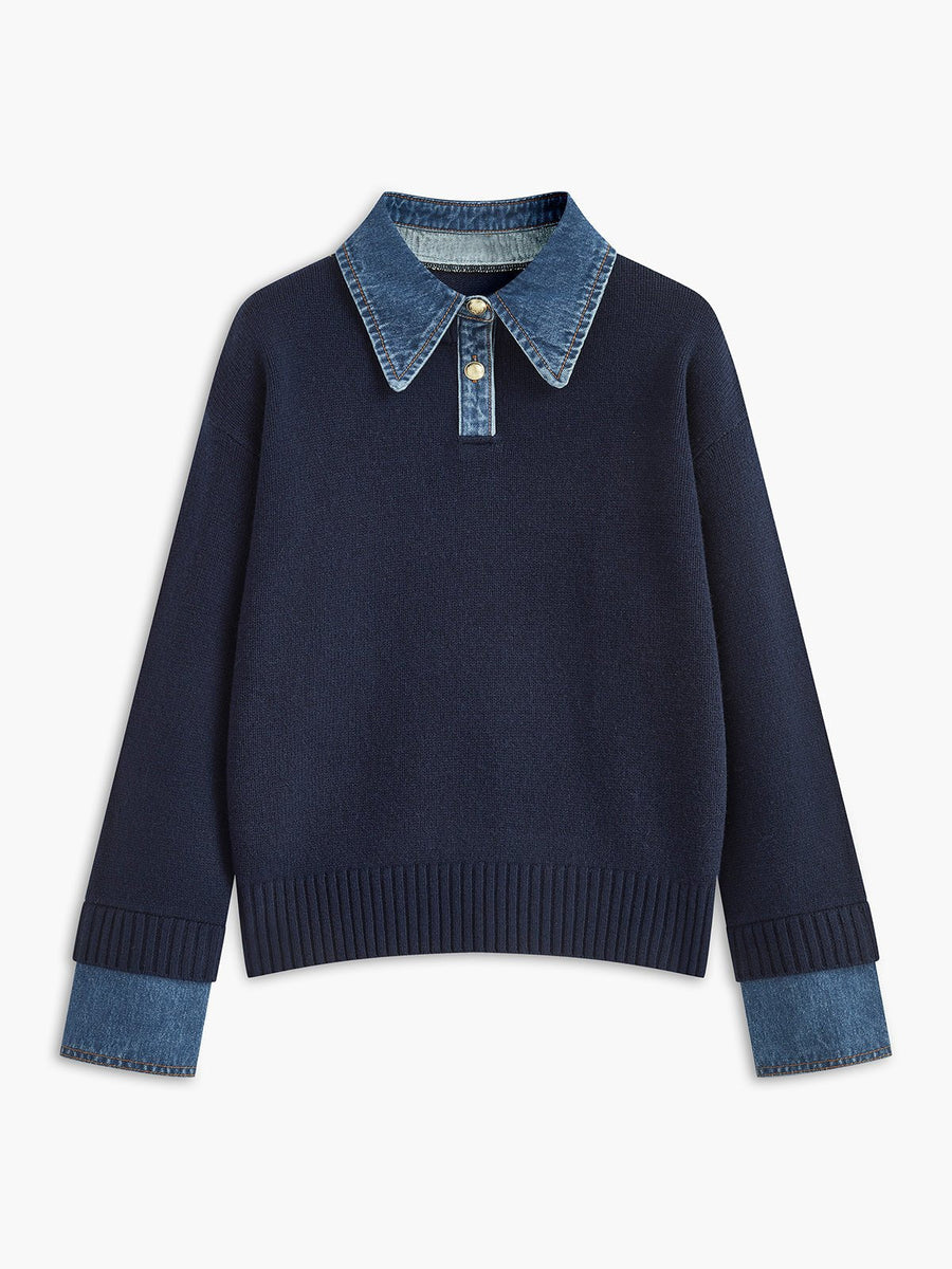 Men's Knit Polo Sweater Short-Sleeve Collared Casual Everyday Wear