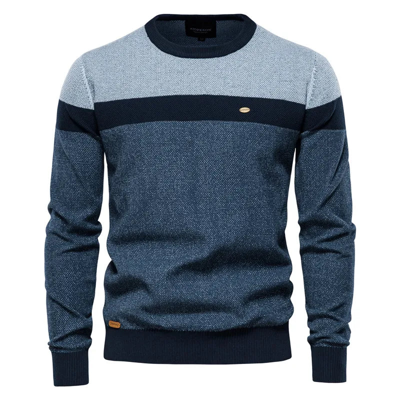 Men's Classic Knit Sweater Regular Fit Crew Neck Long Sleeve Casual Everyday