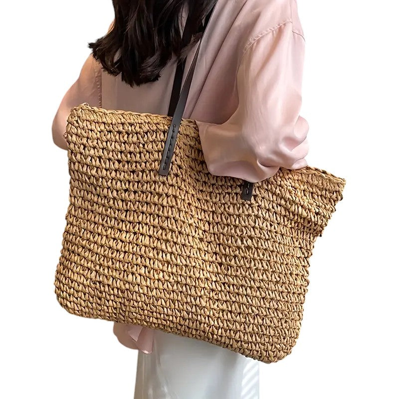 Women's Spacious Beach Tote Bag Versatile Design Large Capacity Lightweight Everyday Use