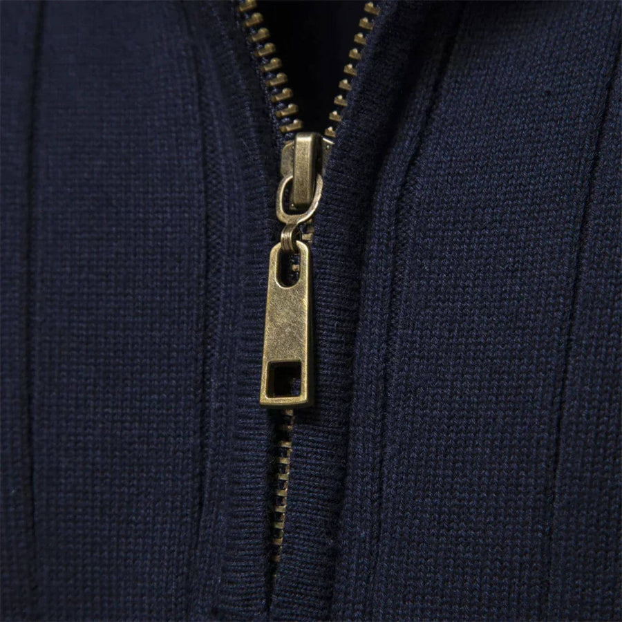 Men's Half-Zip Sweater Relaxed Fit Long Sleeve Casual Layering Everyday