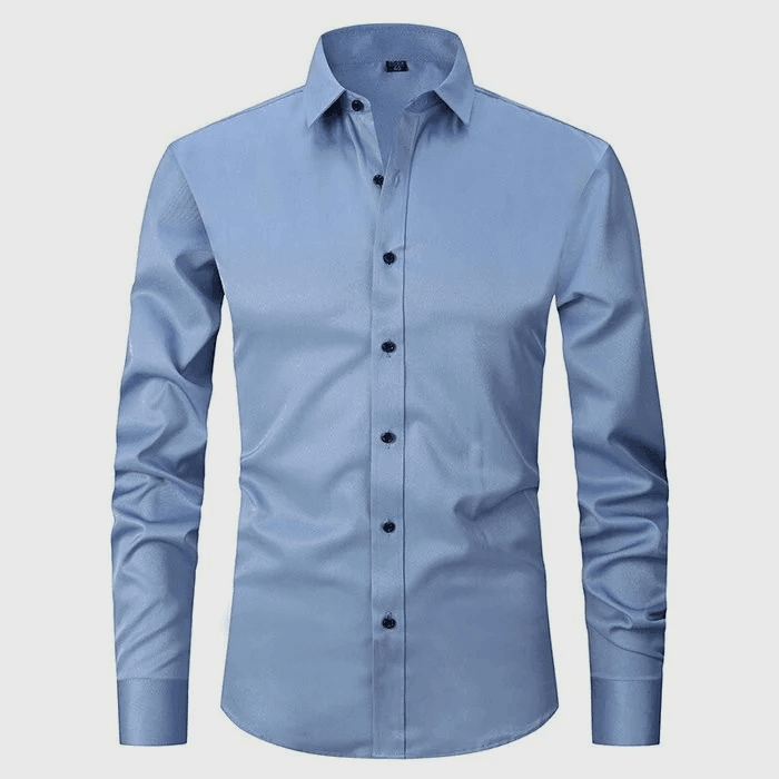 Men's Button-Up Shirt Classic Fit Long Sleeve Collared Casual Everyday