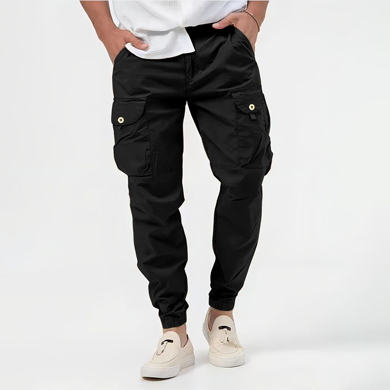 Men's Tactical Cargo Jogger Pants Multi-Pocket Relaxed Fit Versatile Everyday Wear