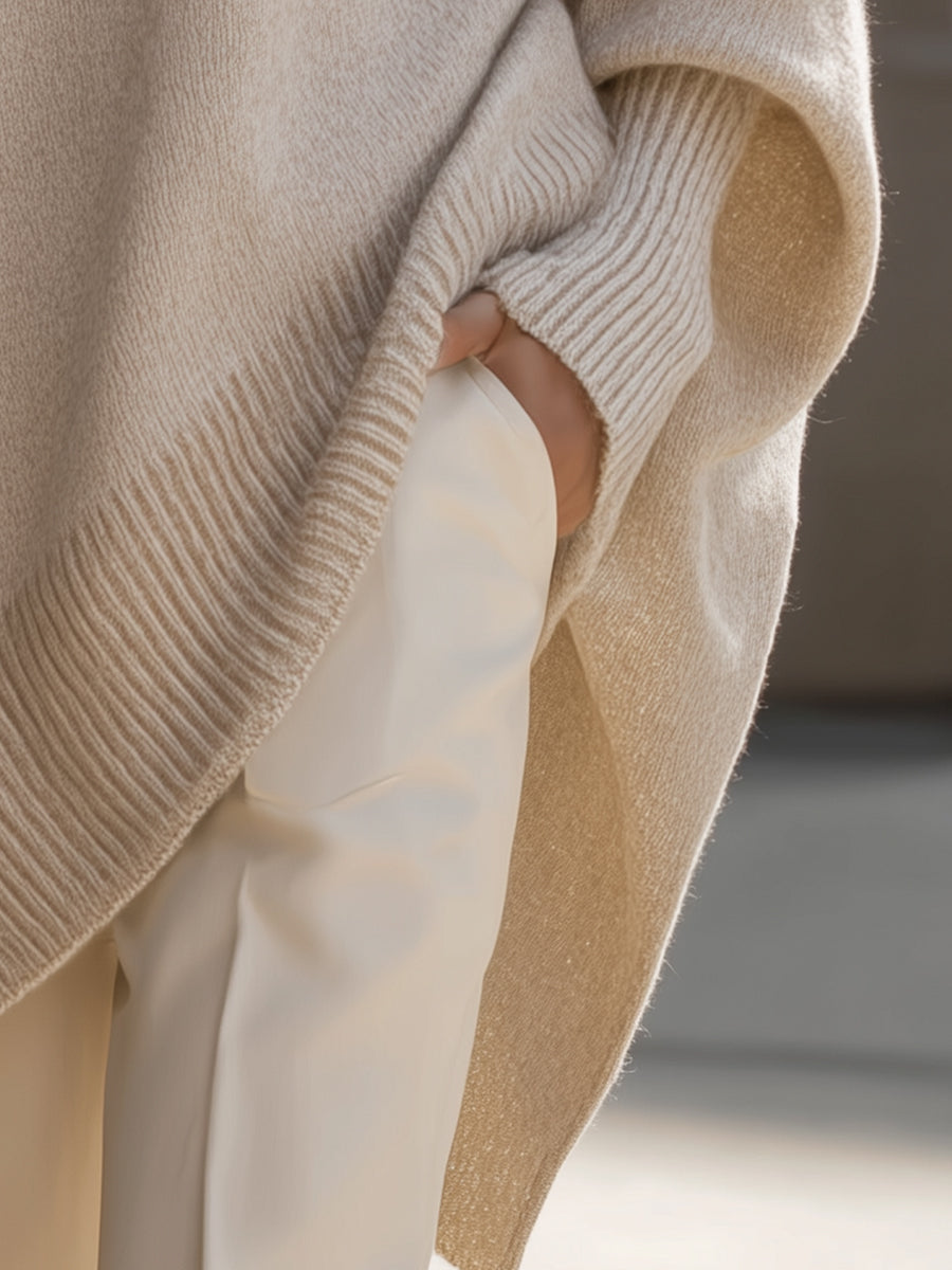 Women's Oversized Knit Sweater Relaxed Fit Long Sleeve Cosy Casual Everyday
