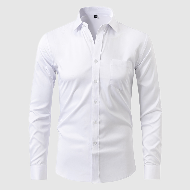 Men's Button-Up Shirt Classic Fit Long Sleeve Collared Casual Everyday