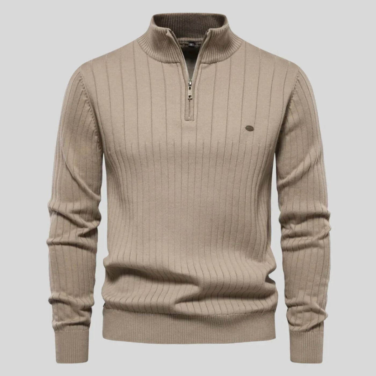 Men's Half-Zip Sweater Relaxed Fit Long Sleeve Casual Layering Everyday