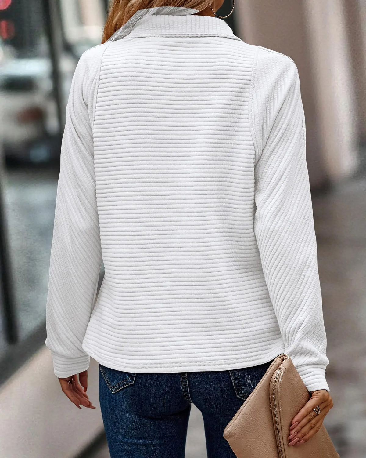 Women's Stylish Sweater Relaxed Fit Long Sleeve Crew Neck Casual Everyday