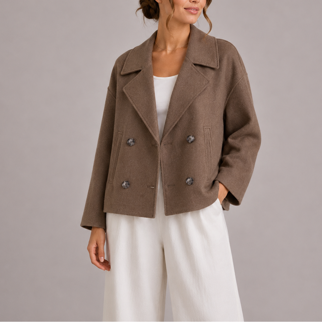 Women's Tailored Fitted Jacket Structured Design Modern Elegance Smart-Casual