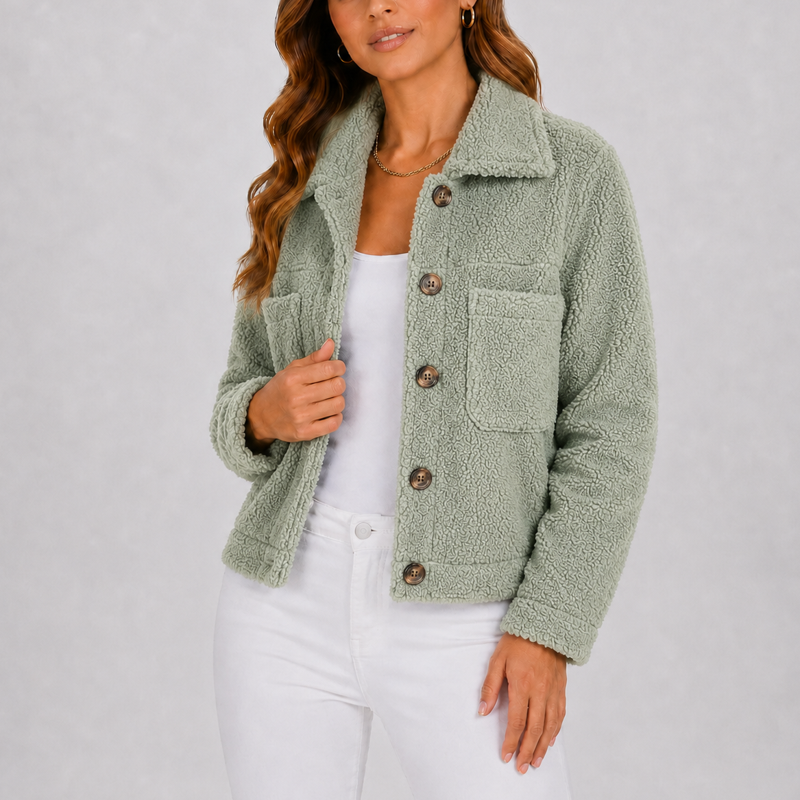 Women's Casual Knit Blazer Relaxed Fit Long Sleeve Open Front with Pockets