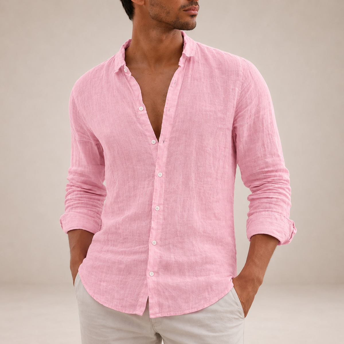 Men's Casual Button Down Shirt Regular Fit Short Sleeve Relaxed Everyday