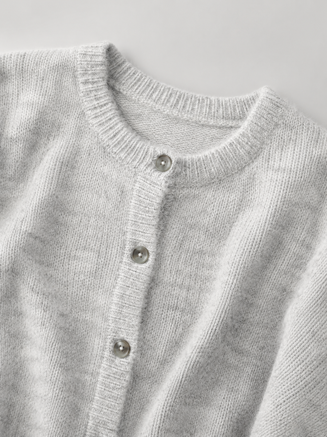 Women's Fuzzy Knit Cardigan Long Sleeve Button Closure Casual Autumn Wear