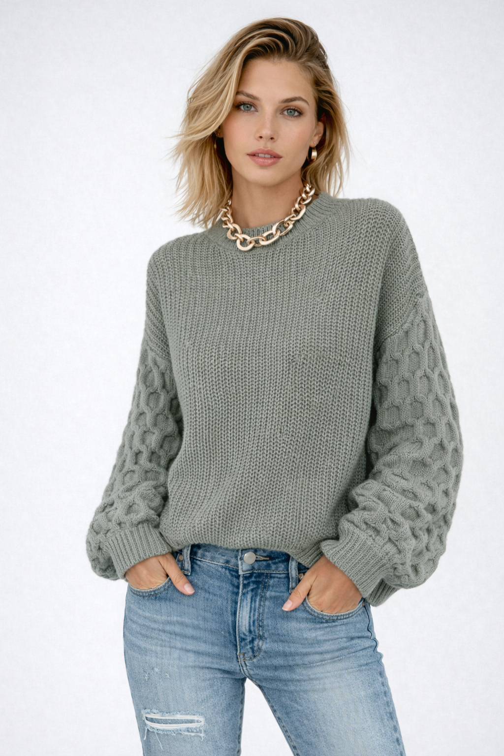 Women's Casual Spring Sweater Lightweight Knit Relaxed Fit Everyday Layering