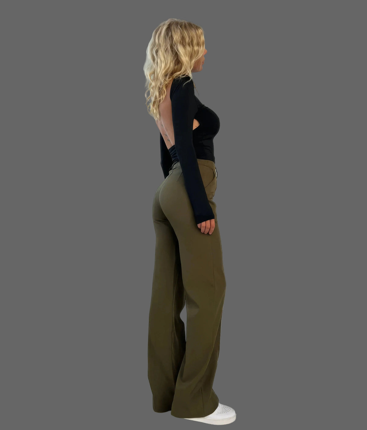 Women's Tailored High Waist Wide Leg Trousers Classic Fit Stylish Everyday