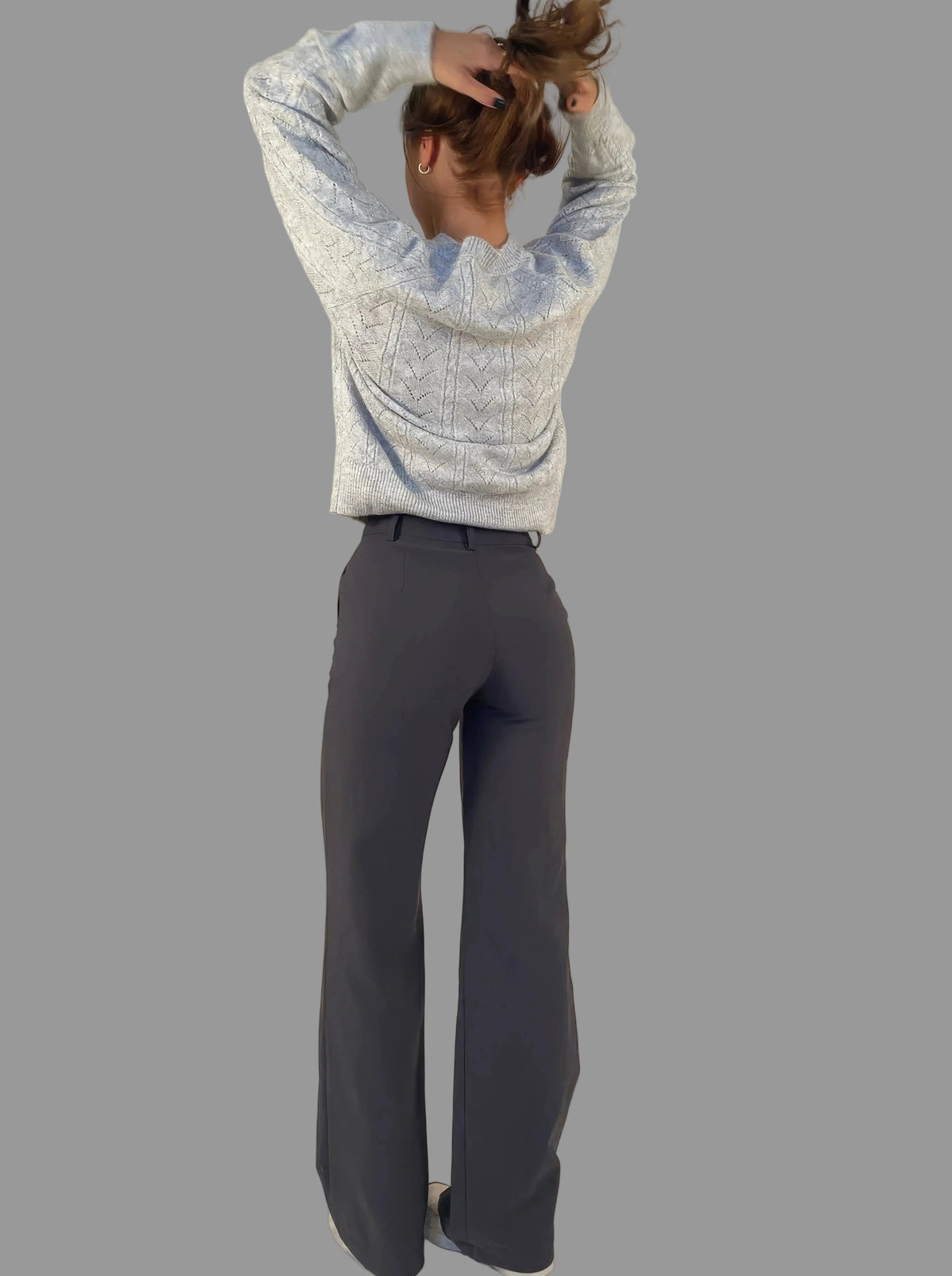 Women's Tailored High Waist Wide Leg Trousers Classic Fit Stylish Everyday