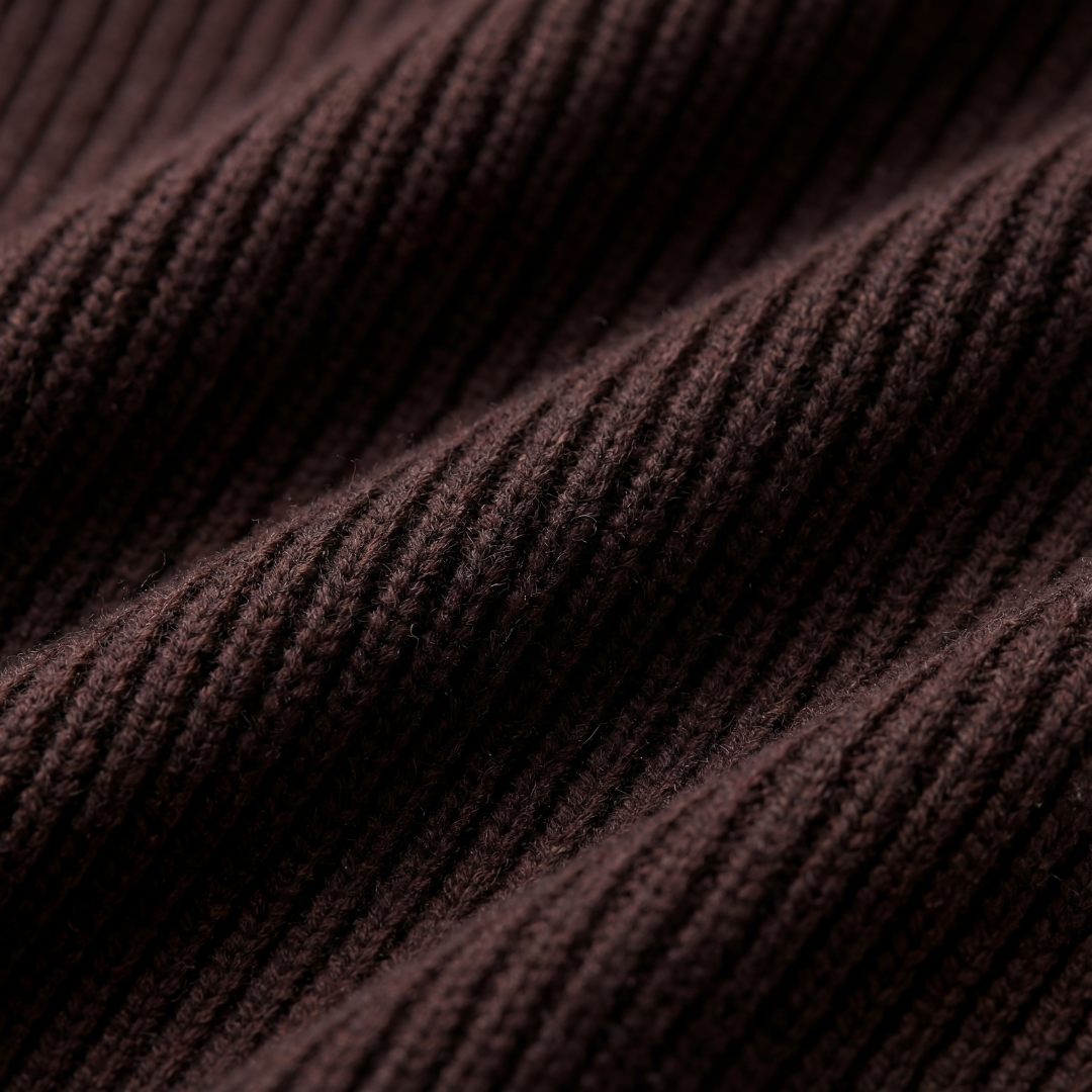 Men's Ribbed Knit Sweater Long Sleeve Crew Neck Casual Layering