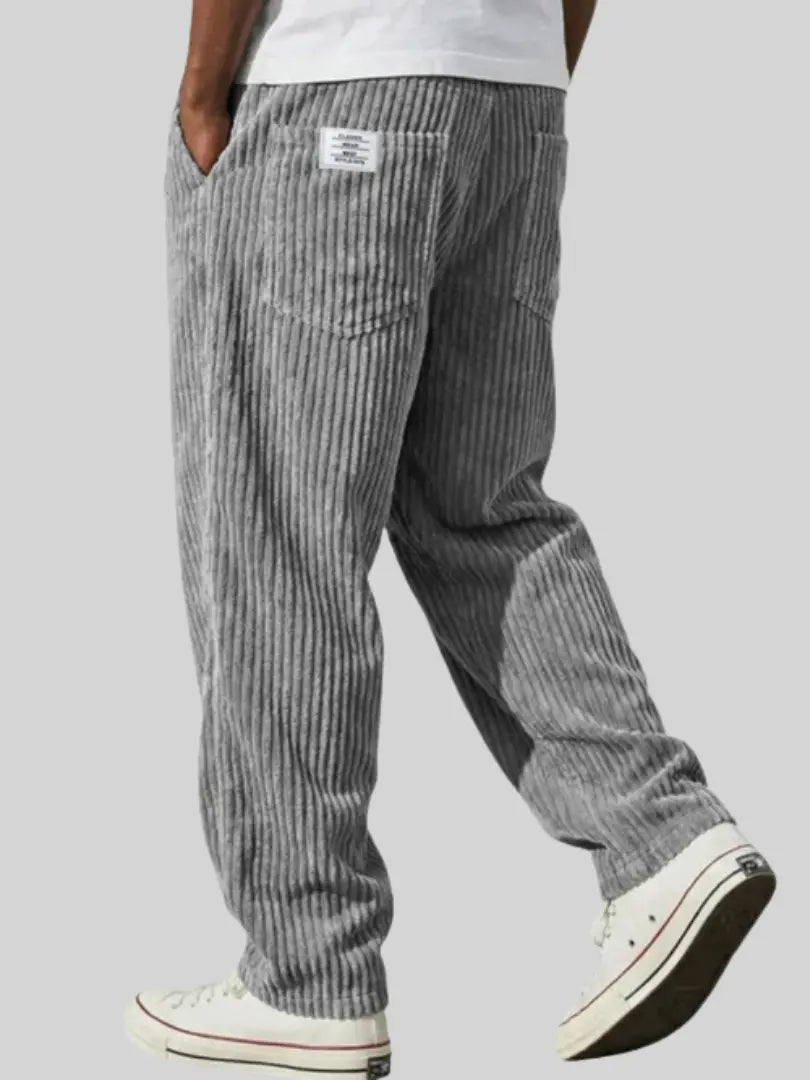 Men's Relaxed Fit Corduroy Trousers Casual Everyday Stylish Versatile