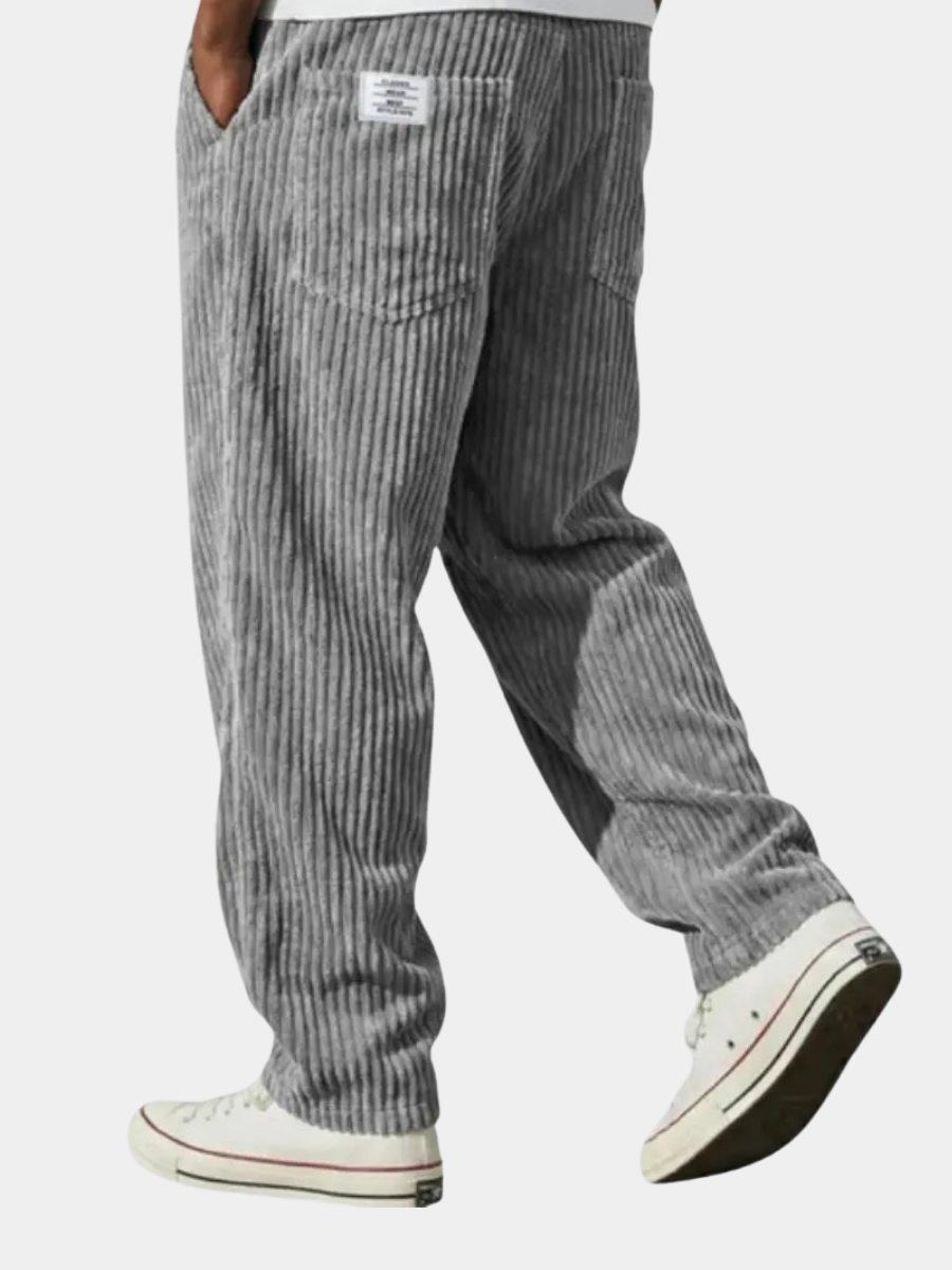 Men's Relaxed Fit Corduroy Trousers Casual Everyday Stylish Versatile